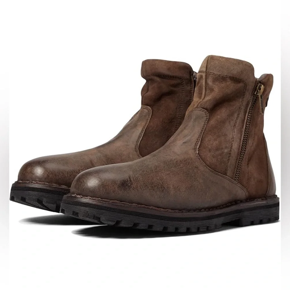 Roan Womens Danni Testa Di Moro Brown Ankle Boots Size 9